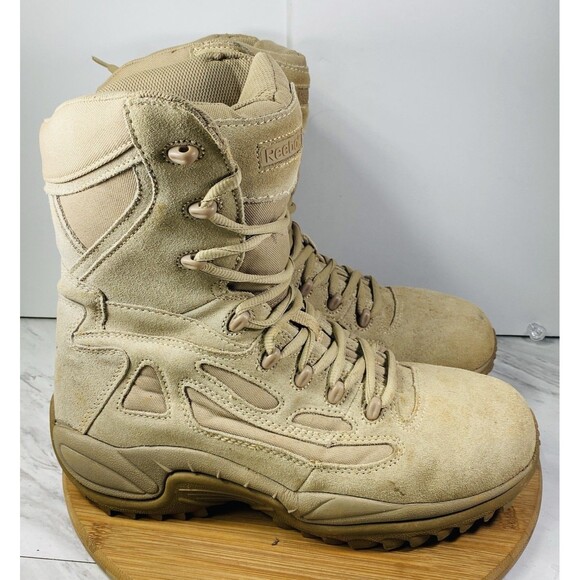 Reebok Tactical Boots Slip Resistant Beige Solid Men’s US 11.5W MPN RB8896